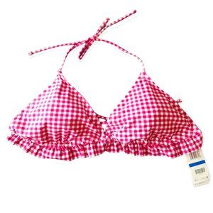💖💖NWT J. SIMPSON WATERMELON RUFFLE BIKINI TOP (D)